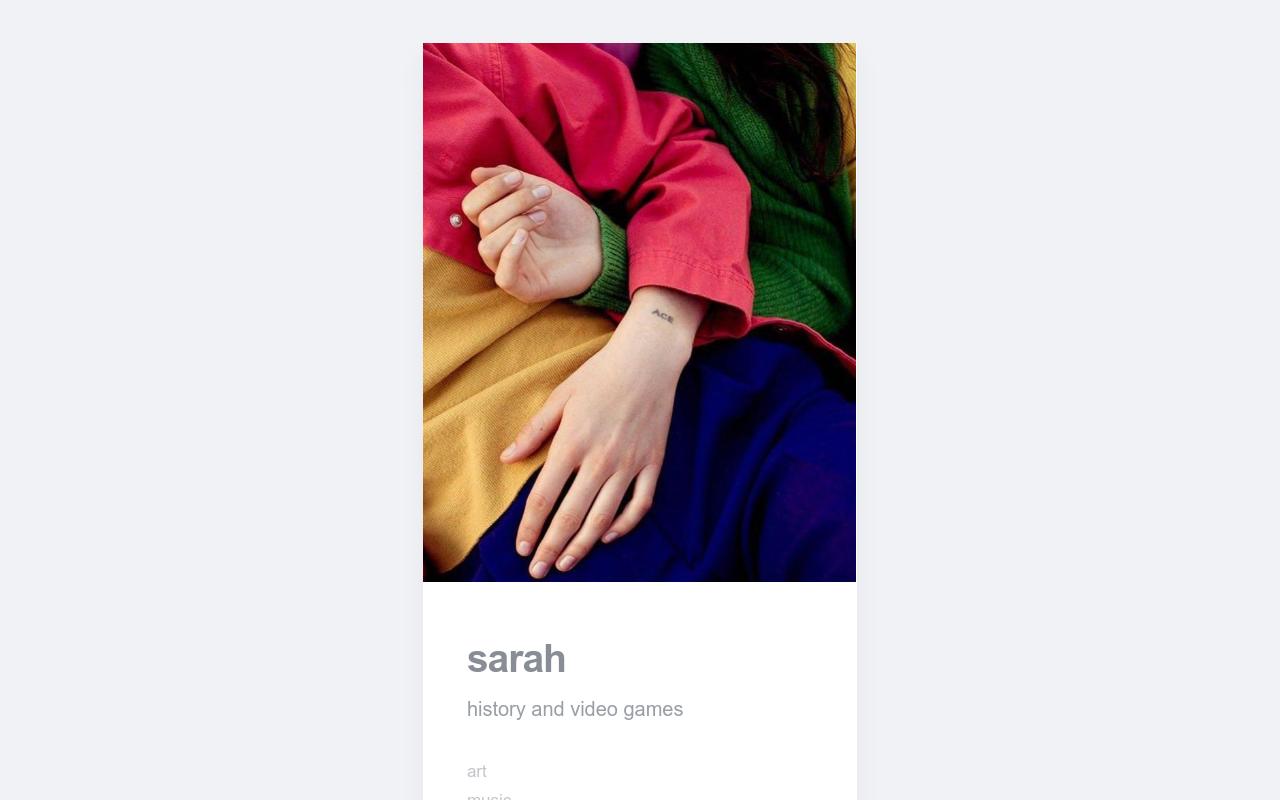 Carrd profile picture for @sandwich